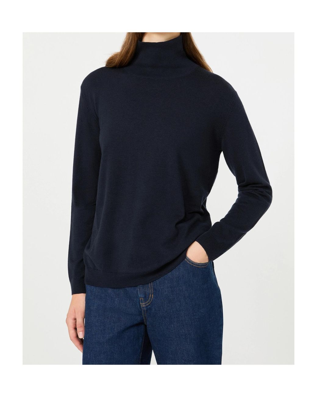 Weekend by Maxmara Blue Wkdkiku Turtleneck Knitted Sweater