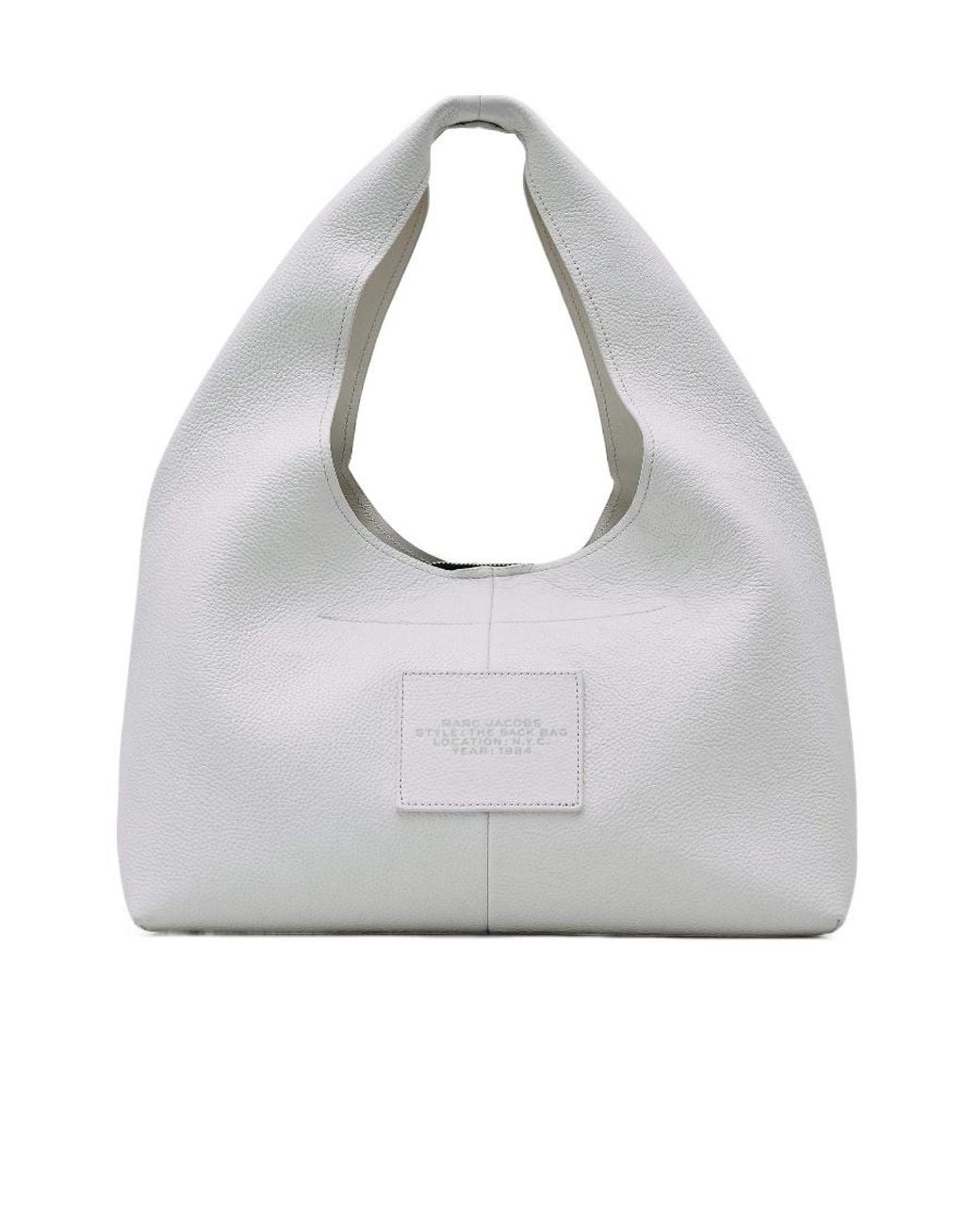 Marc Jacobs Gray The Sack Leather Hobo Bag