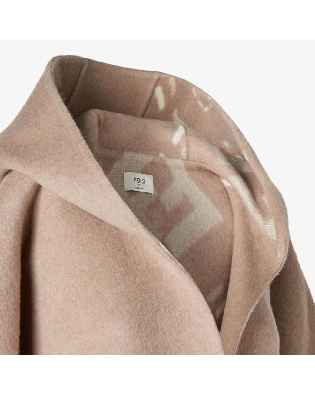 Fendi Natural Dove Wool Poncho