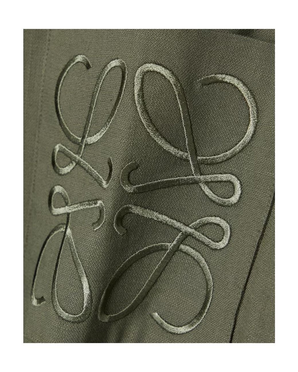 Loewe Green Anagram Tunic Dress