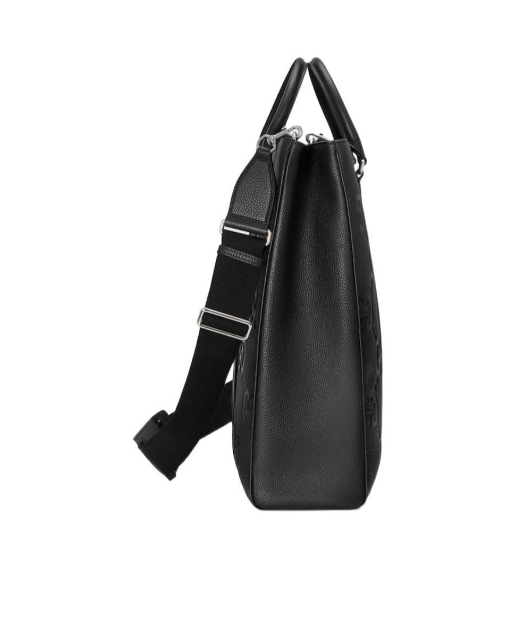 Gucci Black Medium Jumbo Gg Leather Tote Bag for men