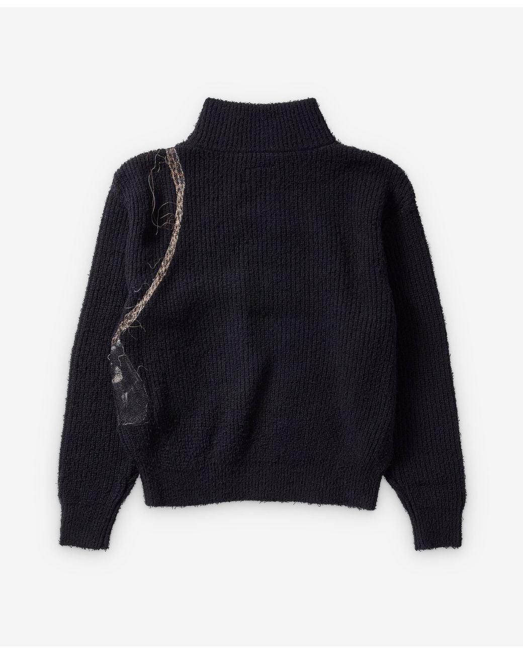 Doublet Blue Trompe 'Oeil Half-Zip Sweater for men