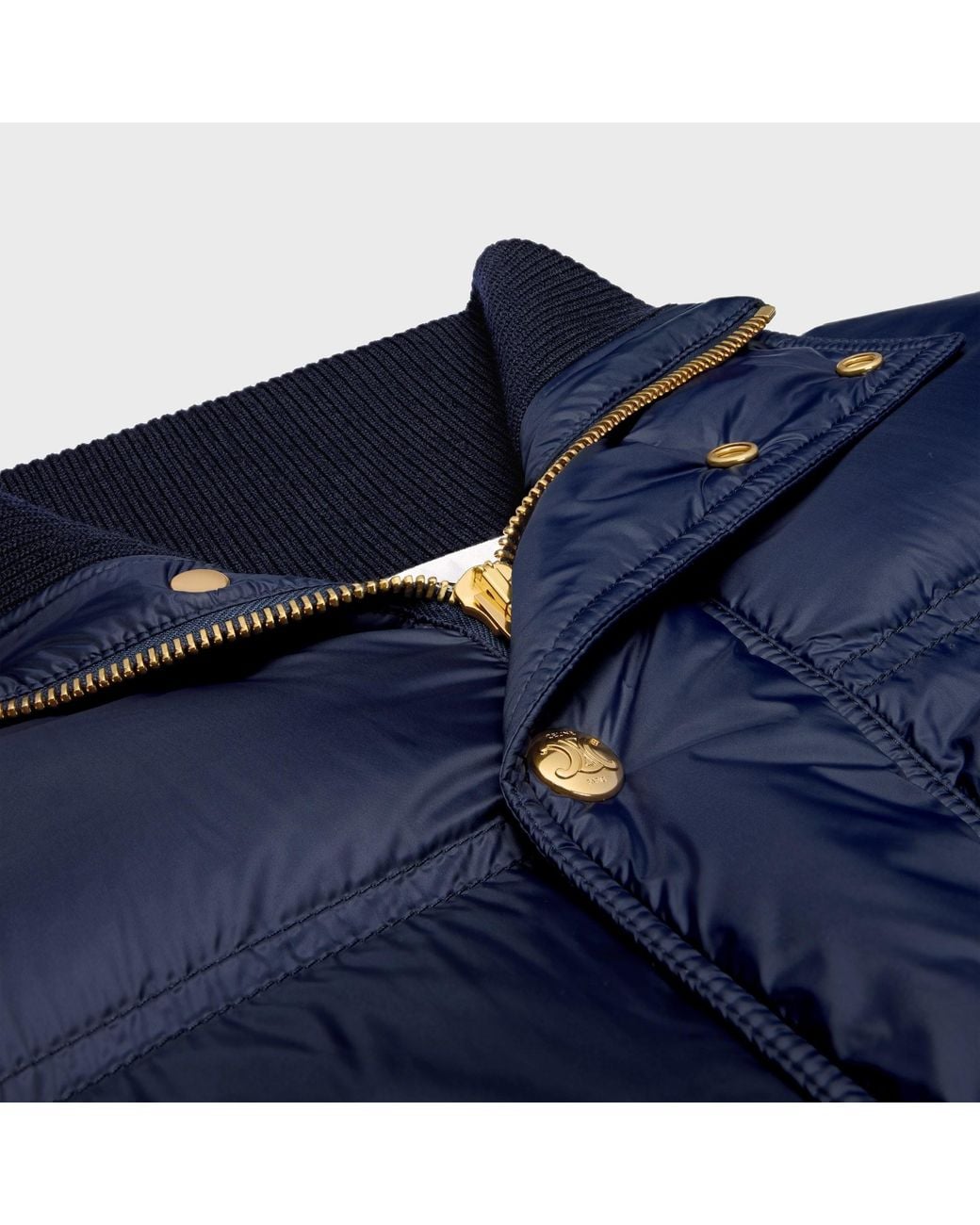 Céline Blue Puffer Jacket