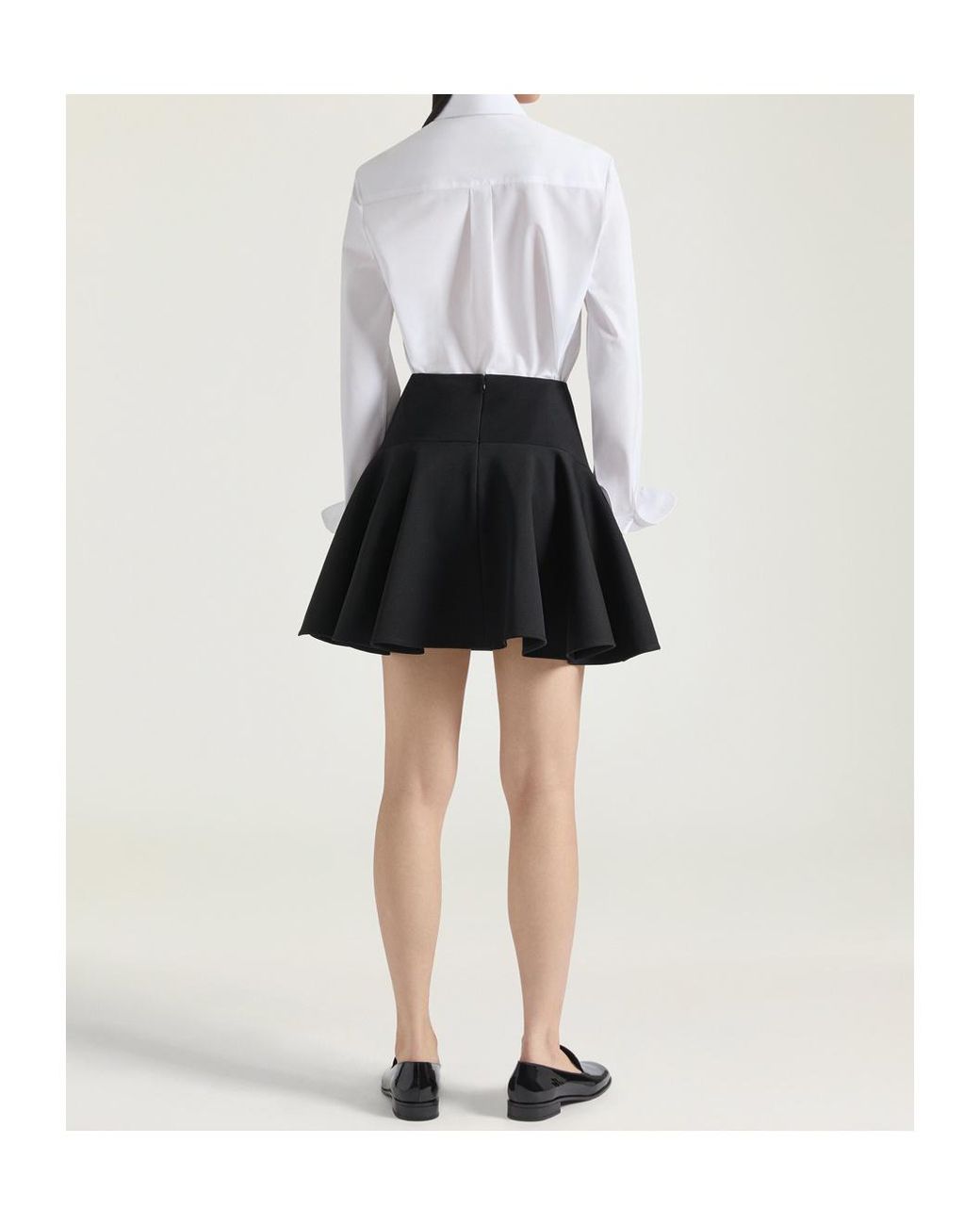 Givenchy White Paris Logo Embroidered Long-Sleeved Shirt