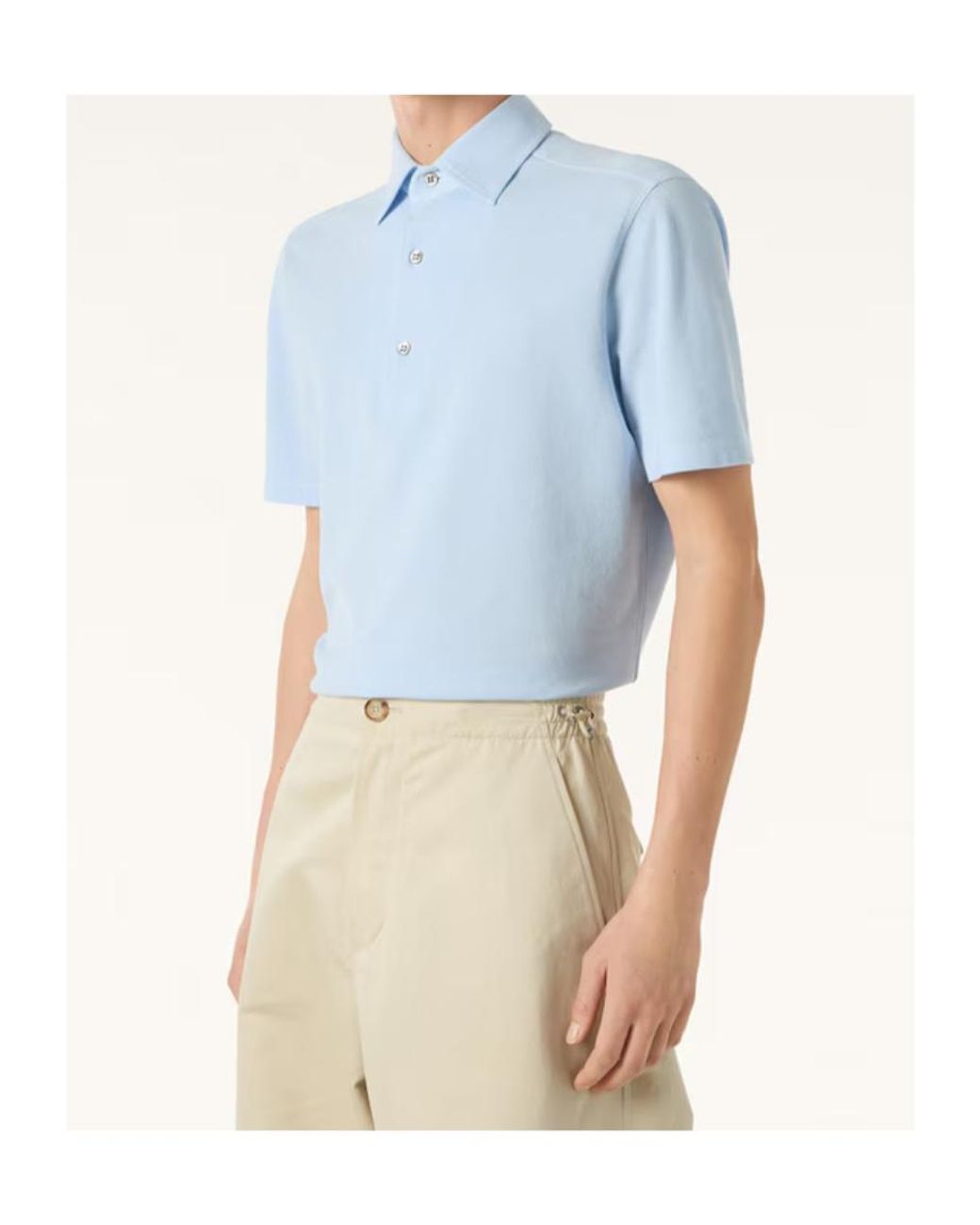 Loro Piana Blue Brenna Polo Shirt for men