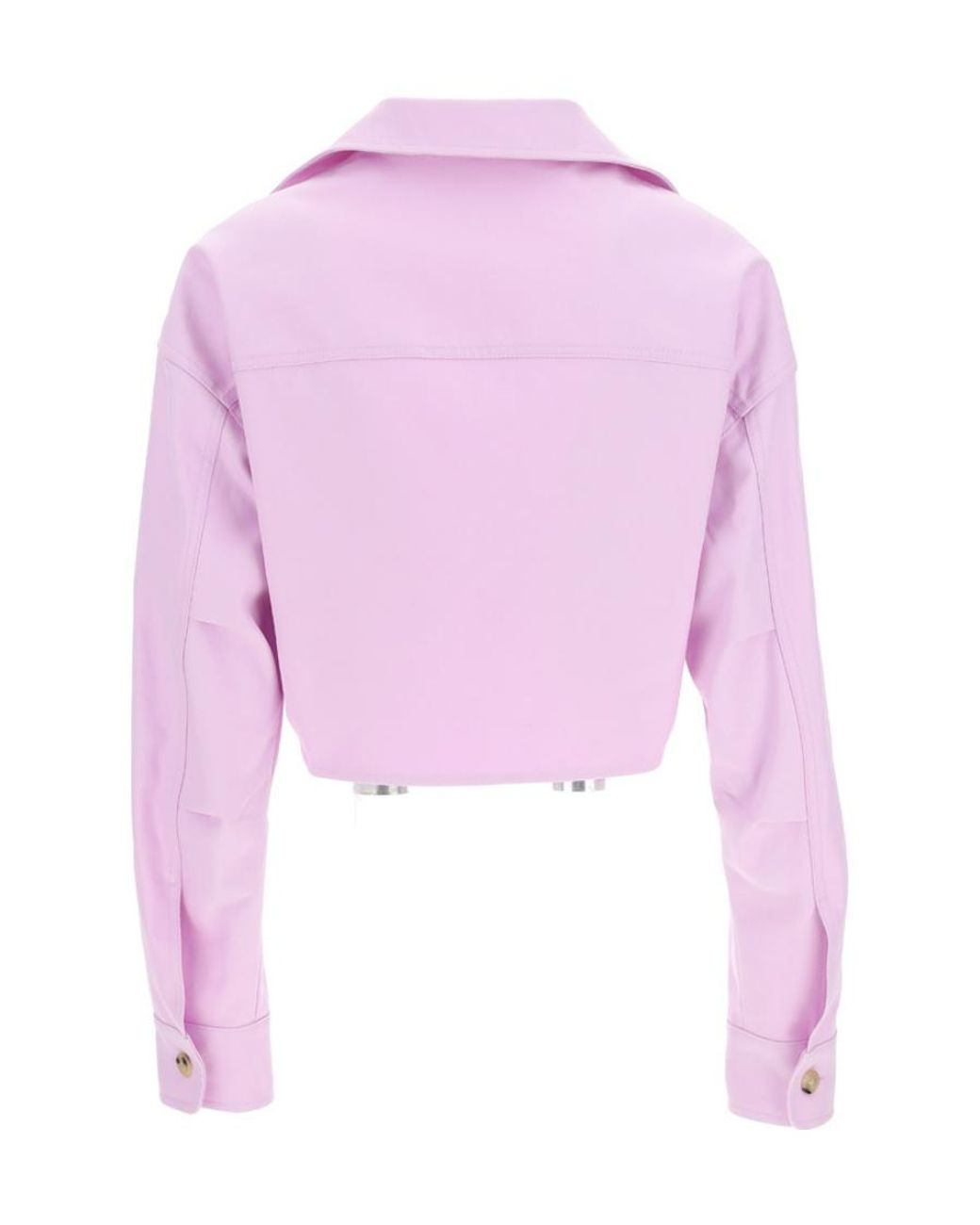 Off-White c/o Virgil Abloh Pink Long-Sleeved Cropped Top