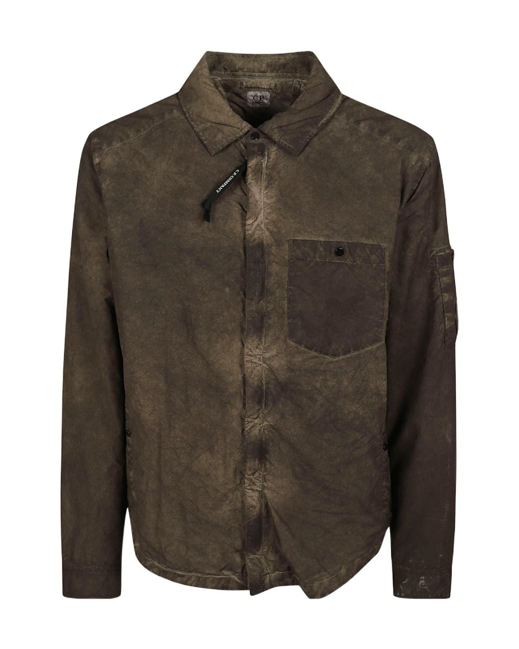 C P Company Green Padded Overshirt for men