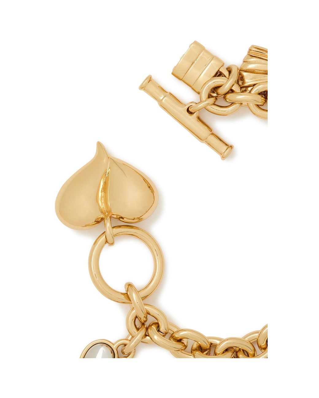 Chloé Metallic Heart Lock Bracelet