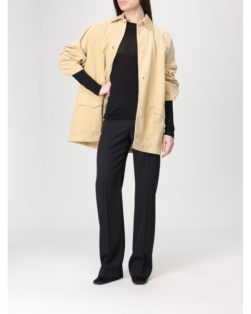 Totême Natural Totême Button-Up Oversized Jacket