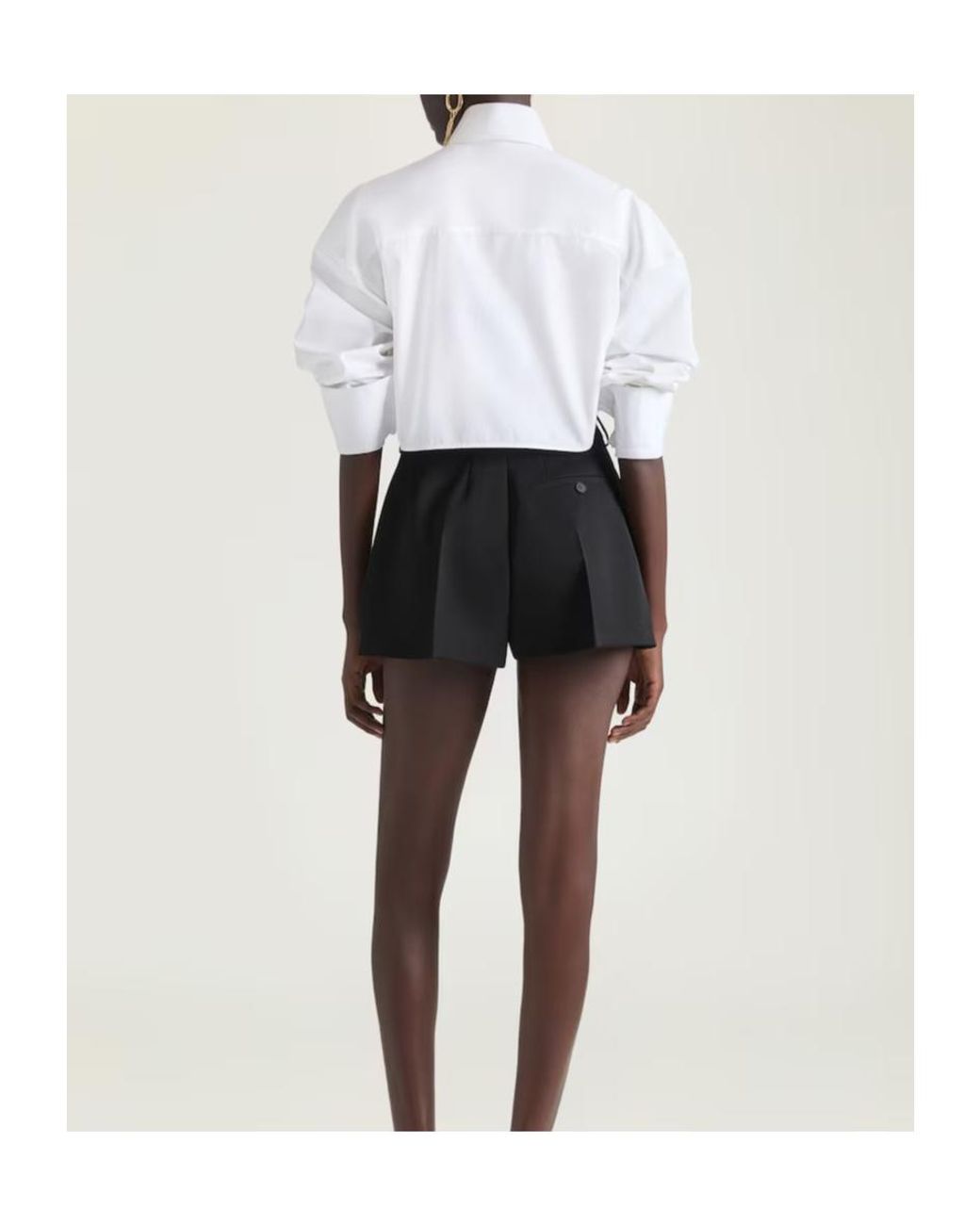 Givenchy White Asymmetric Poplin Shirt