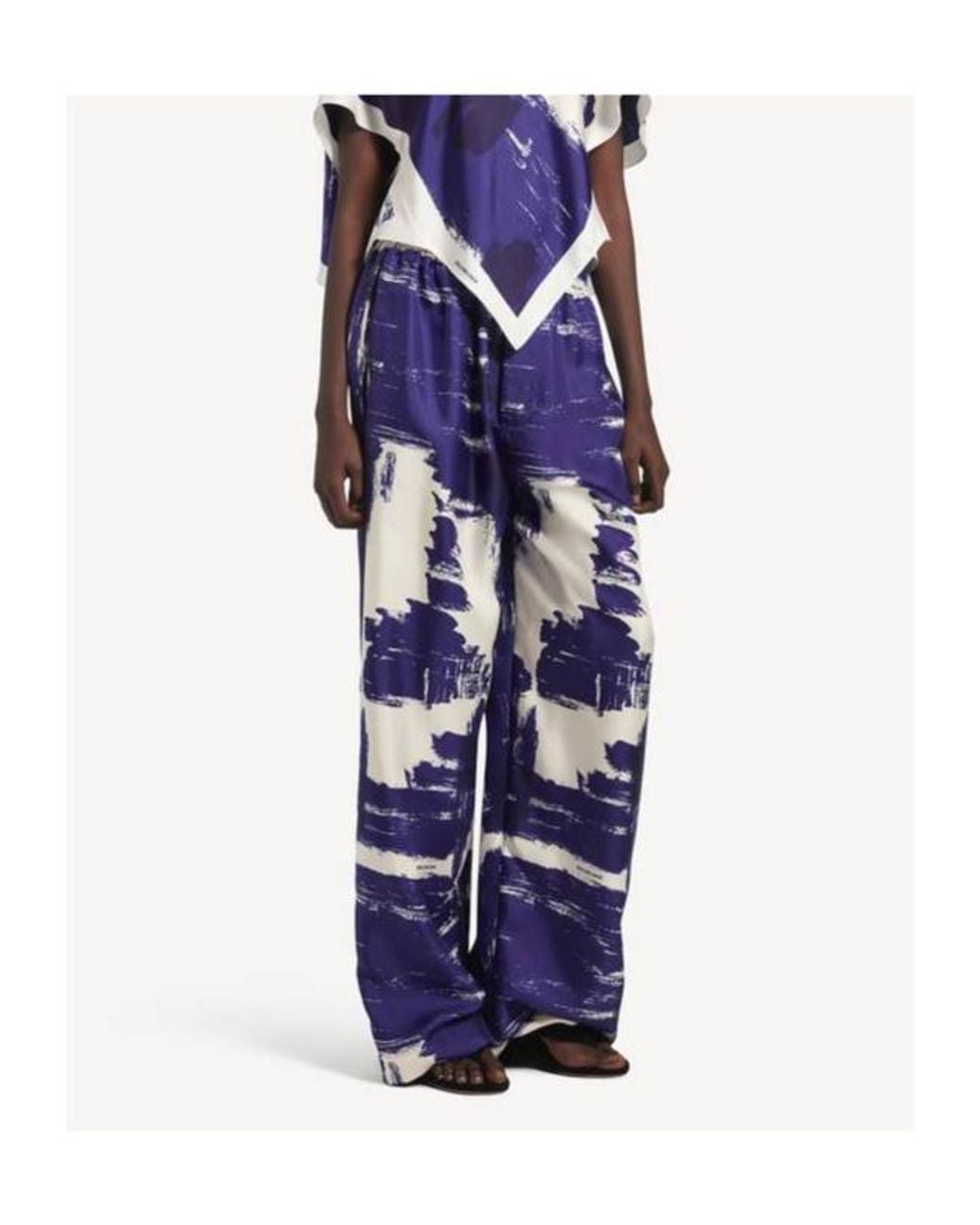 Balenciaga Blue Paintbrush Pyjama Pants