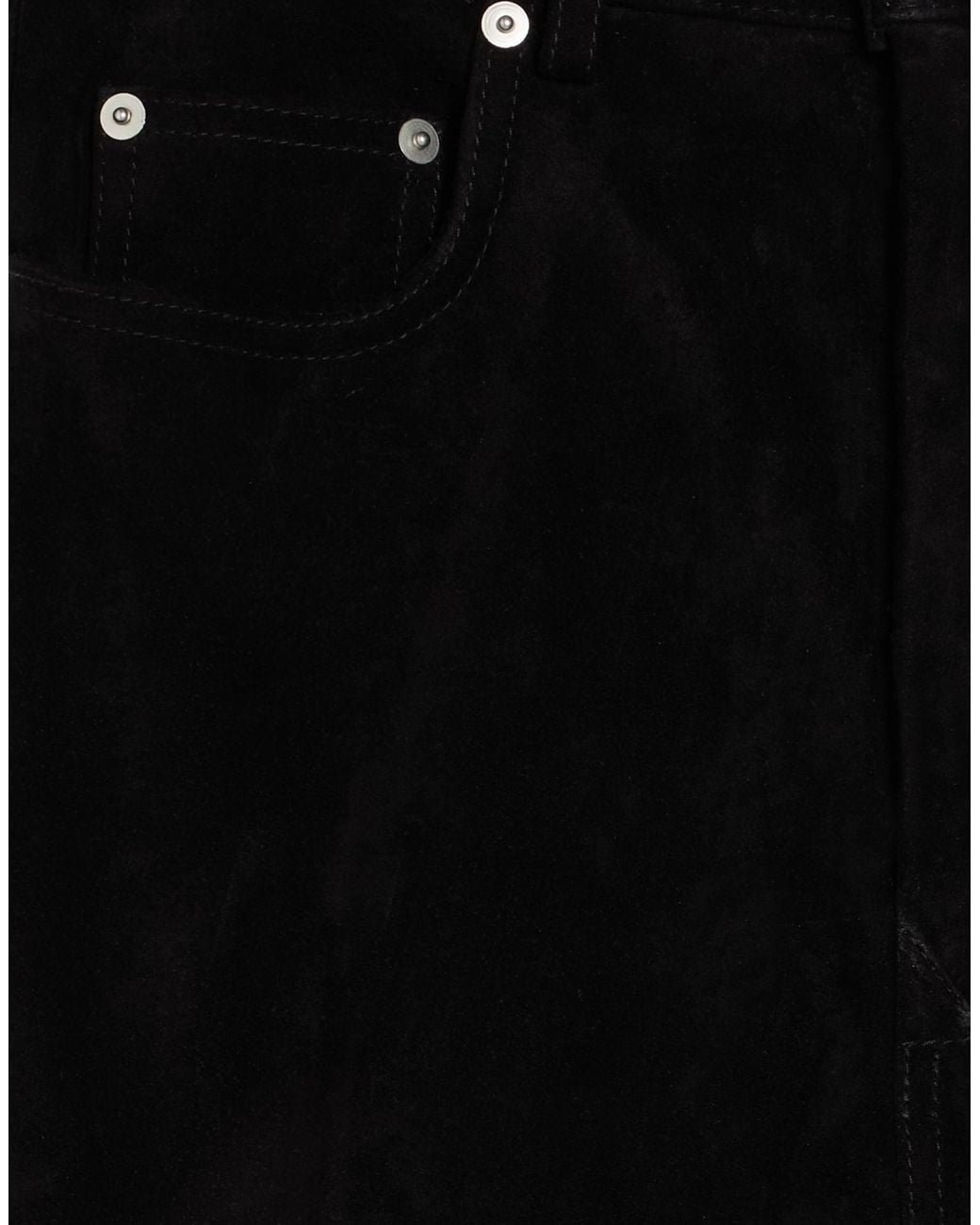 Rick Owens Black Leather Trousers