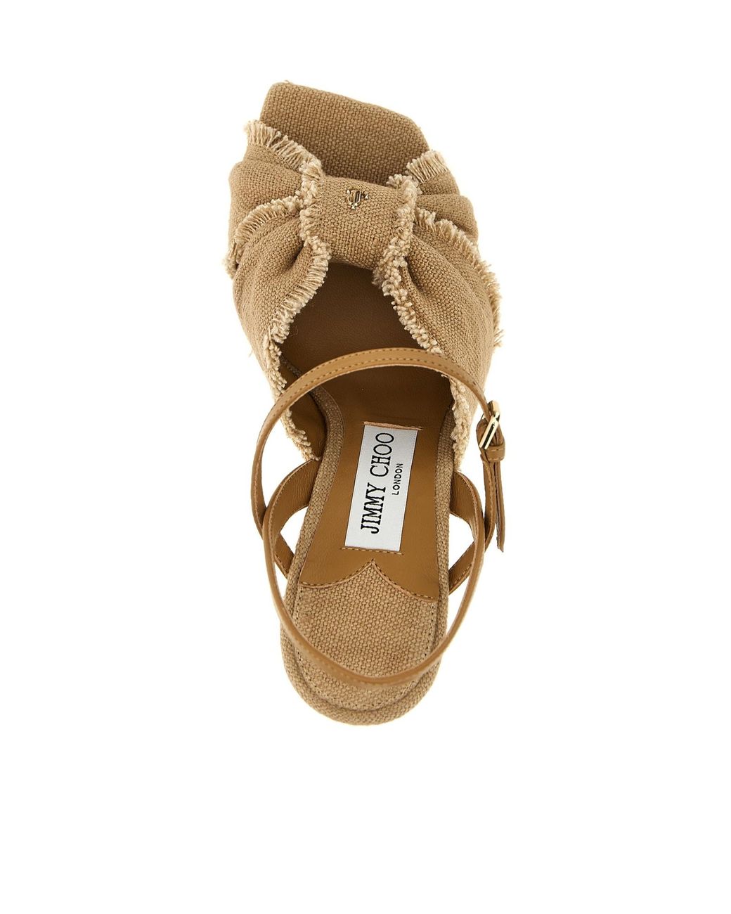 【関税込み】jimmy choo ANNIKA' SANDALS Annika Mule 35 | Gold Raffia & Metallic Nappa Sandals