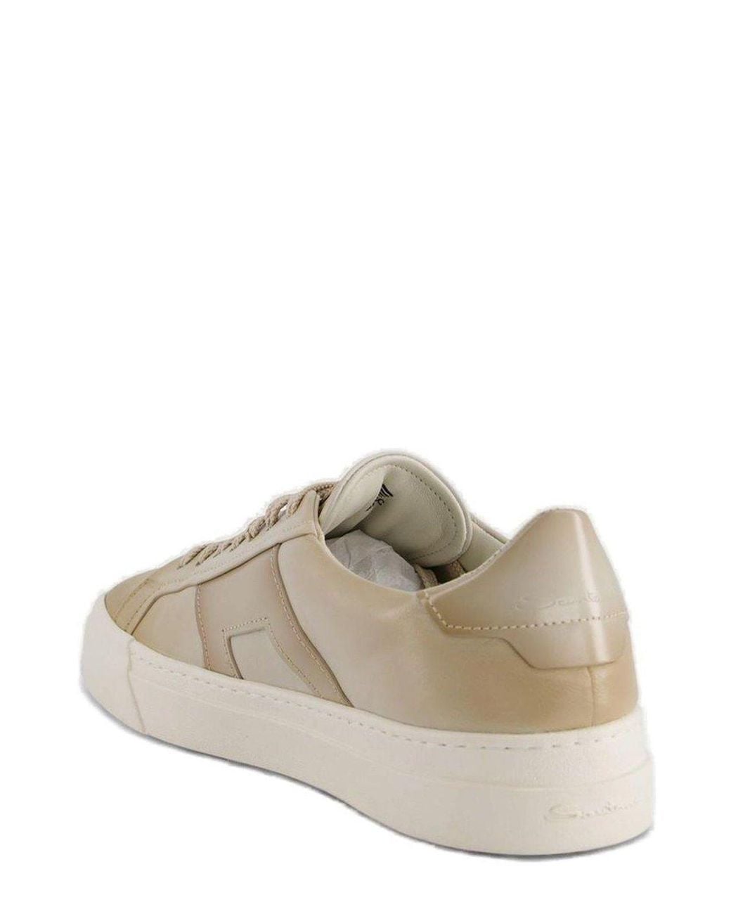 Santoni Brown Lace-Up Sneakers for men