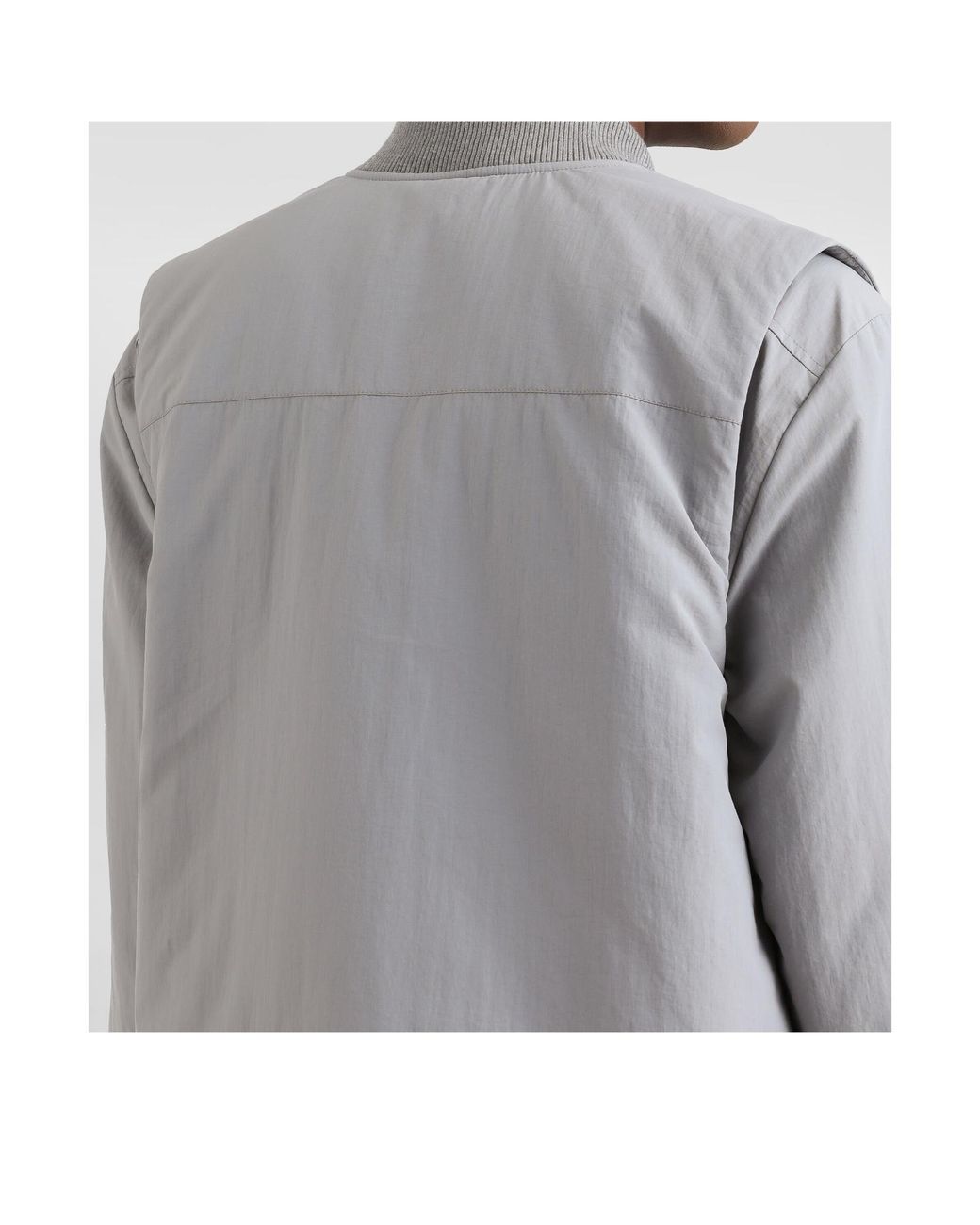 Dolce & Gabbana Gray Padded Technical Vest for men