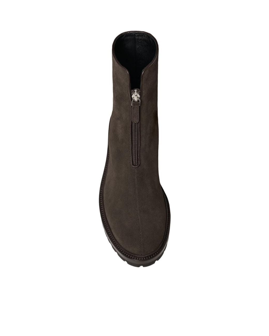 The Row Brown Hike Sporty Suede Zip Boots