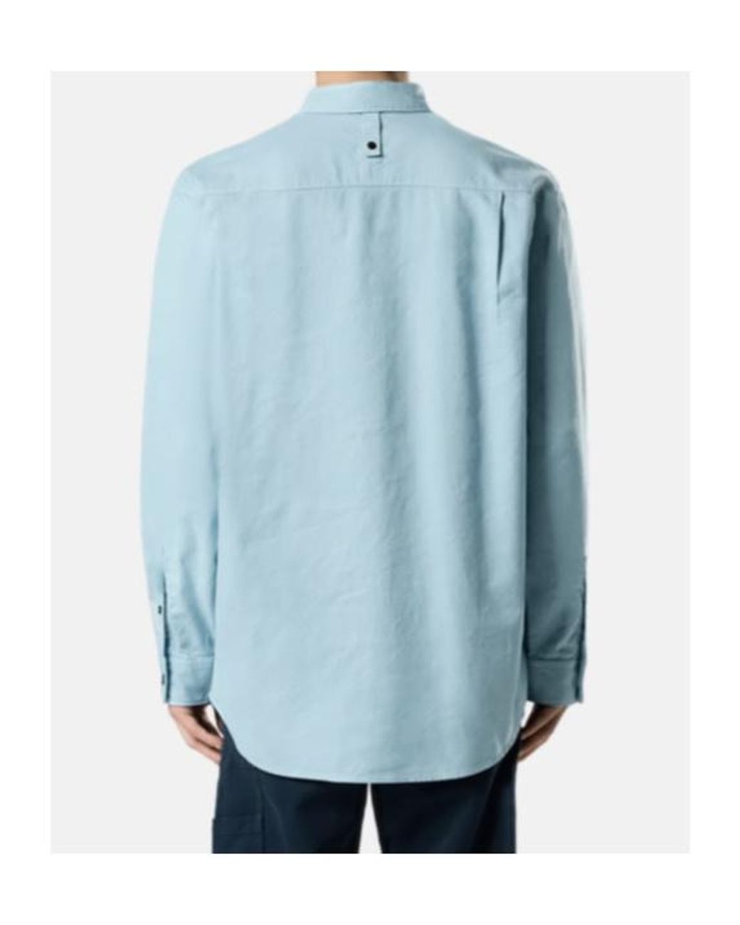 Stone Island Blue Long-Sleeve Shirt for men