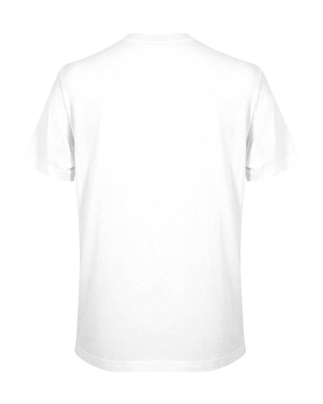Moncler White Logo Crew Neck T-Shirt for men