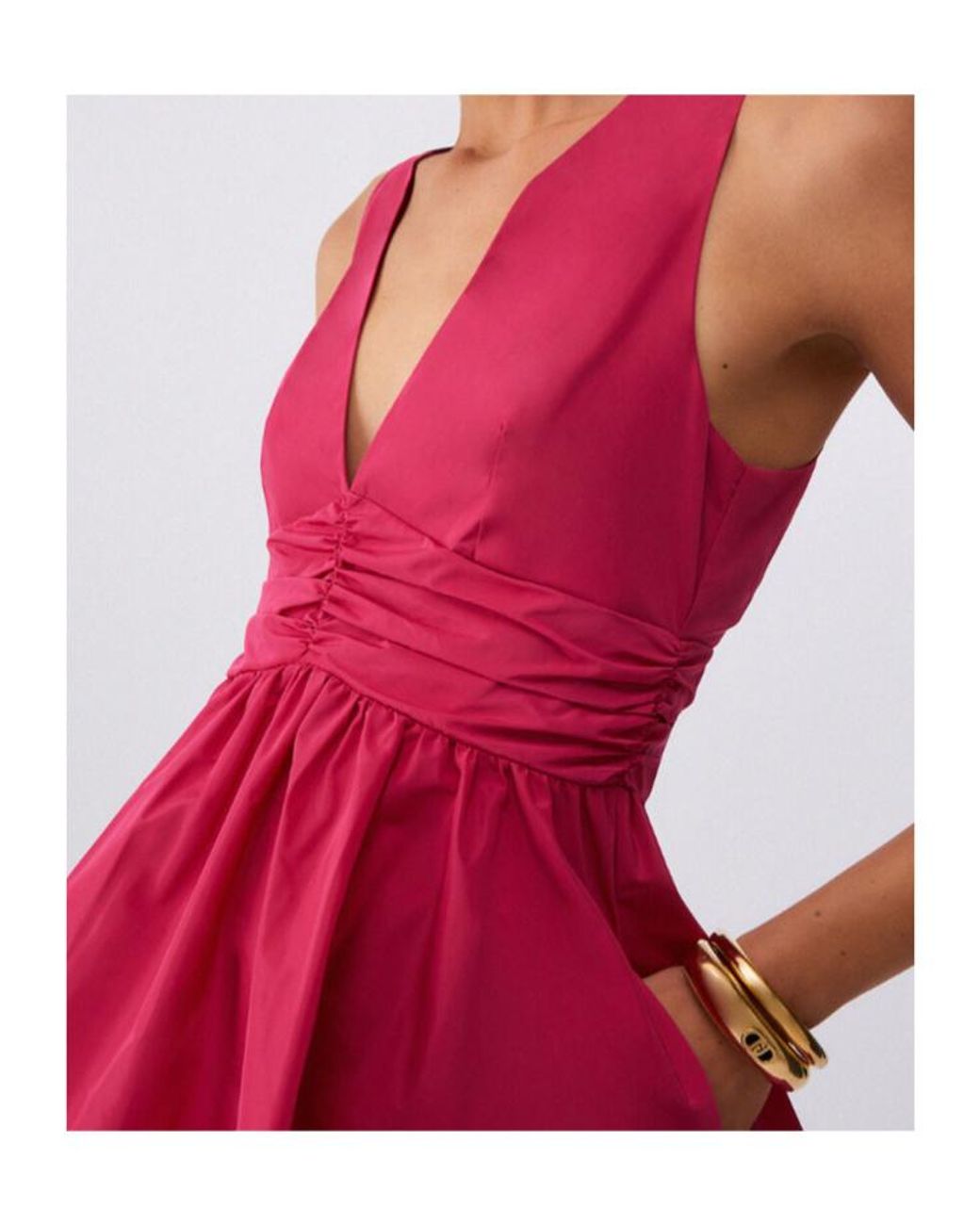 Liu Jo Pink Short Taffeta Dress