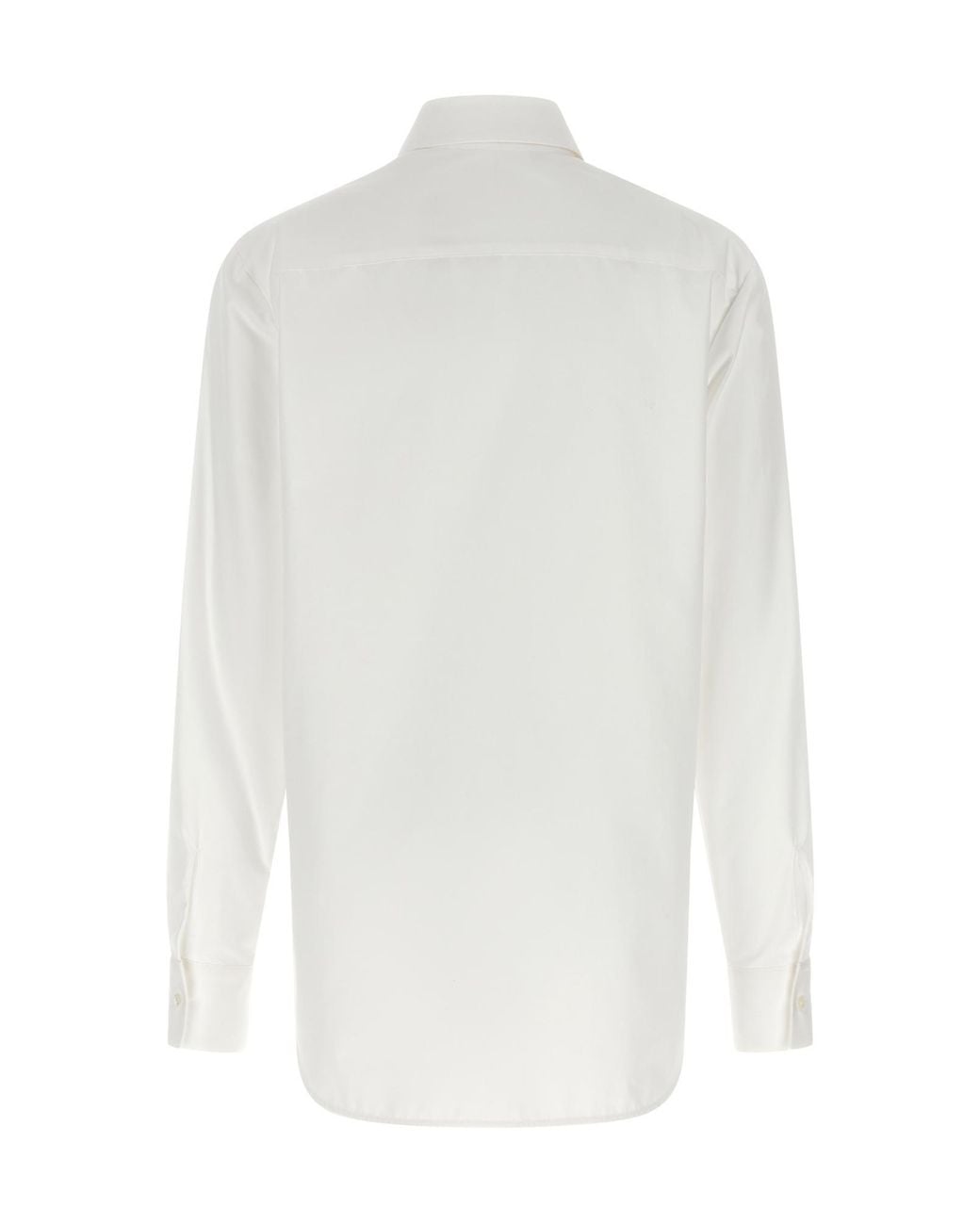 Ermanno Scervino White Long Sleeve Embroidery Shirt