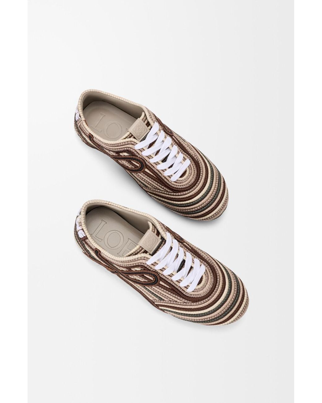 Loewe Brown X Paula & Apos;S Ibiza & Apos;S Yago Multi-Corded Low-Top Sneakers for men