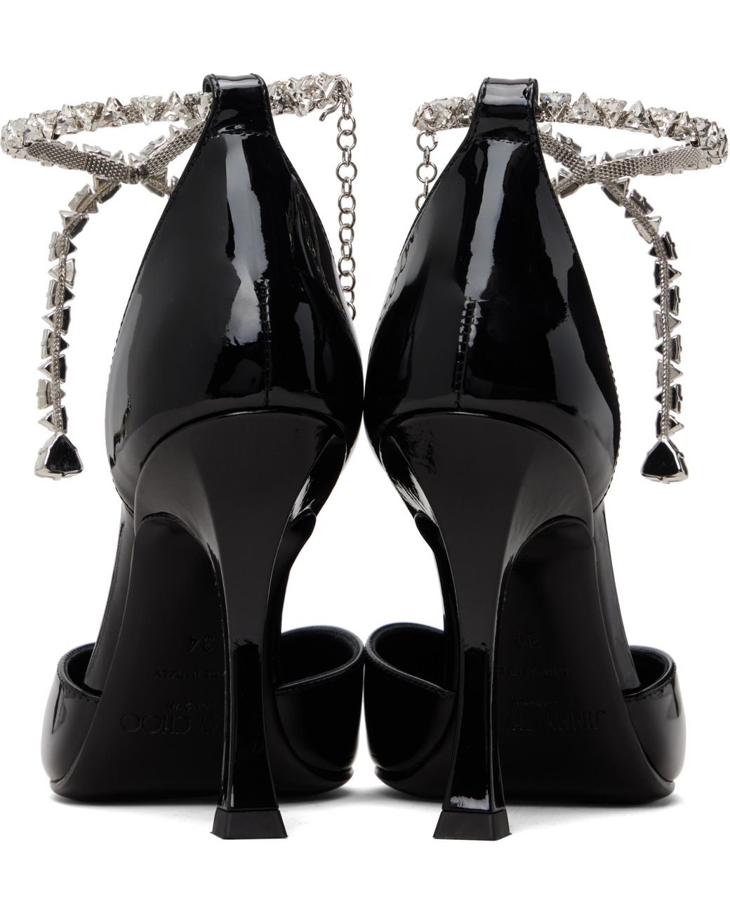 Jimmy Choo Black Stevie 100 High Heels
