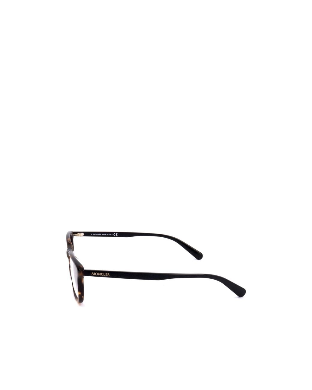 Moncler White Eyewear Rectangular Frame Glasses for men