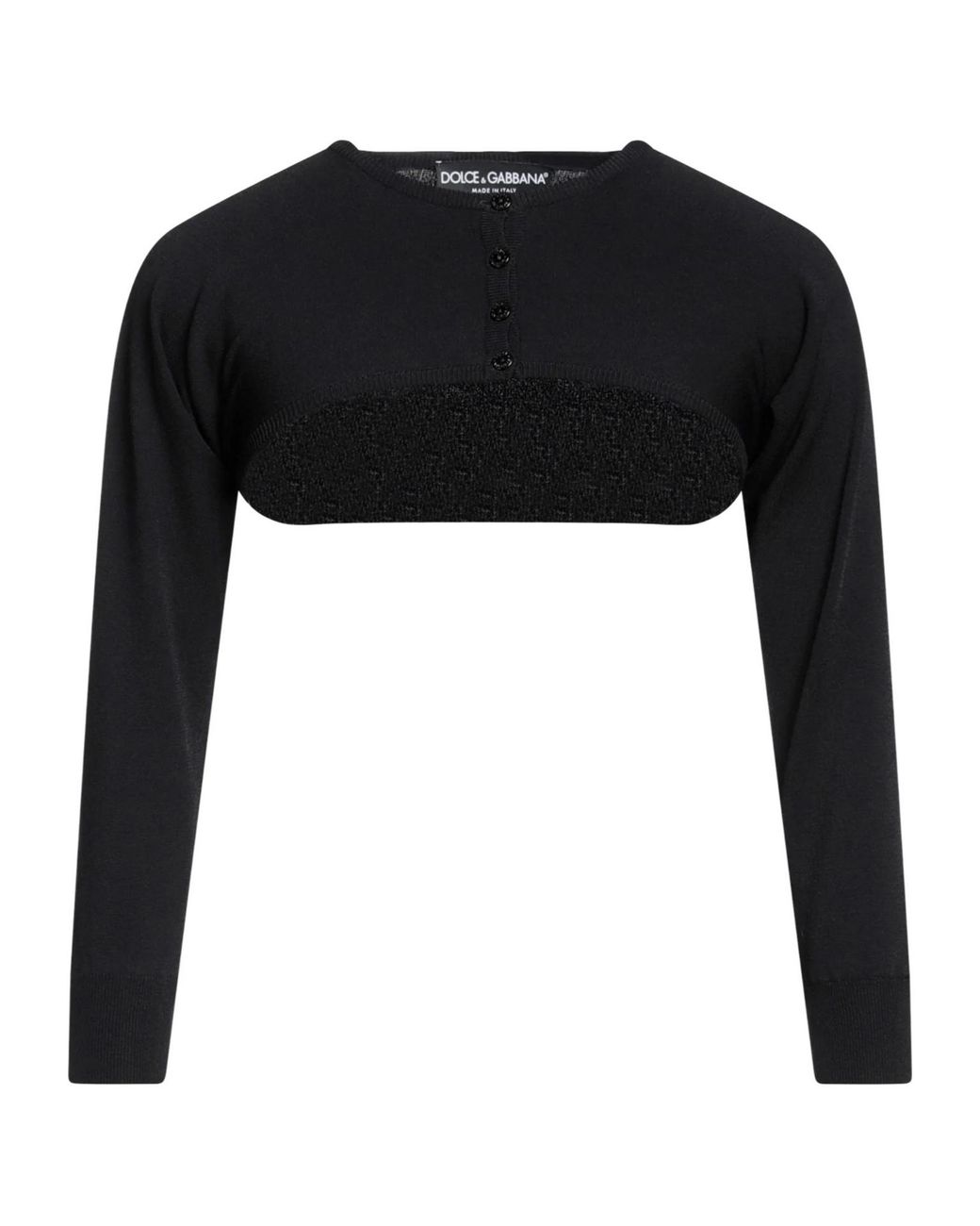 Dolce & Gabbana Black Minimalist Solid Knit Sweater