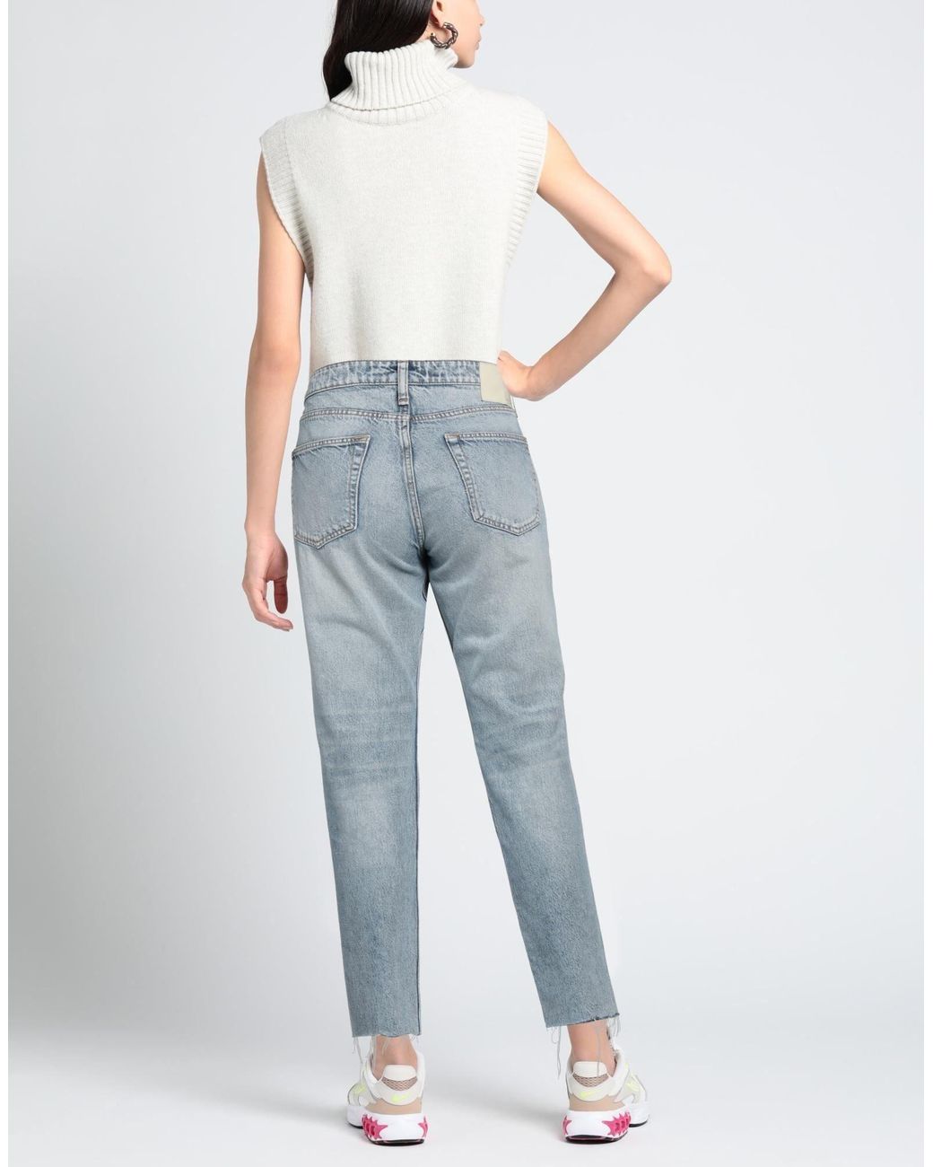 Rag & Bone Blue Plain Colour Baggy Jeans
