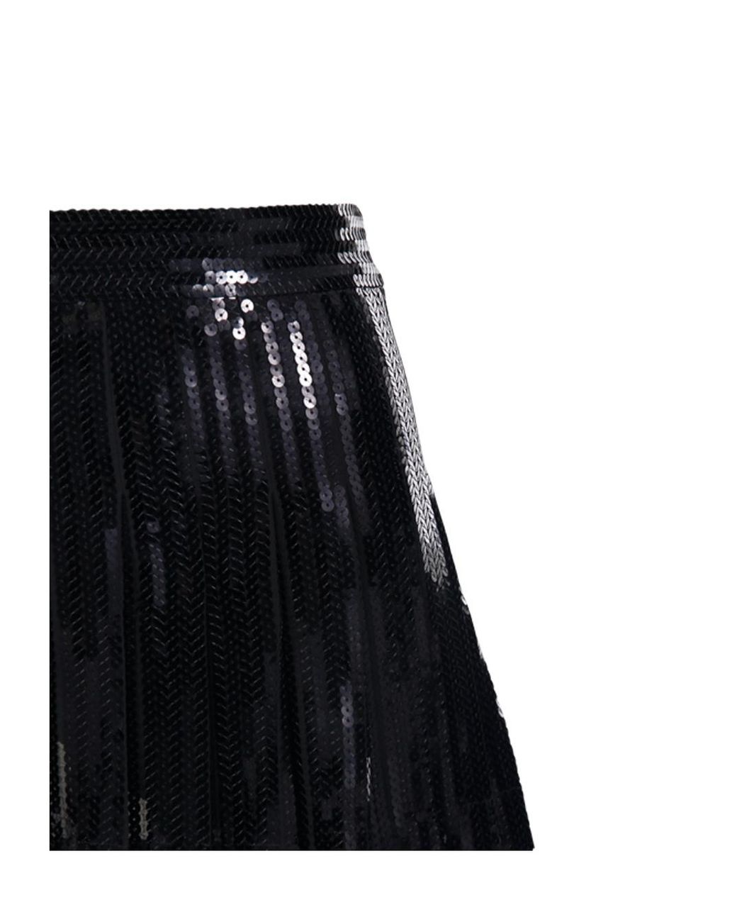 P.A.R.O.S.H. Black Godot Mini Skirt