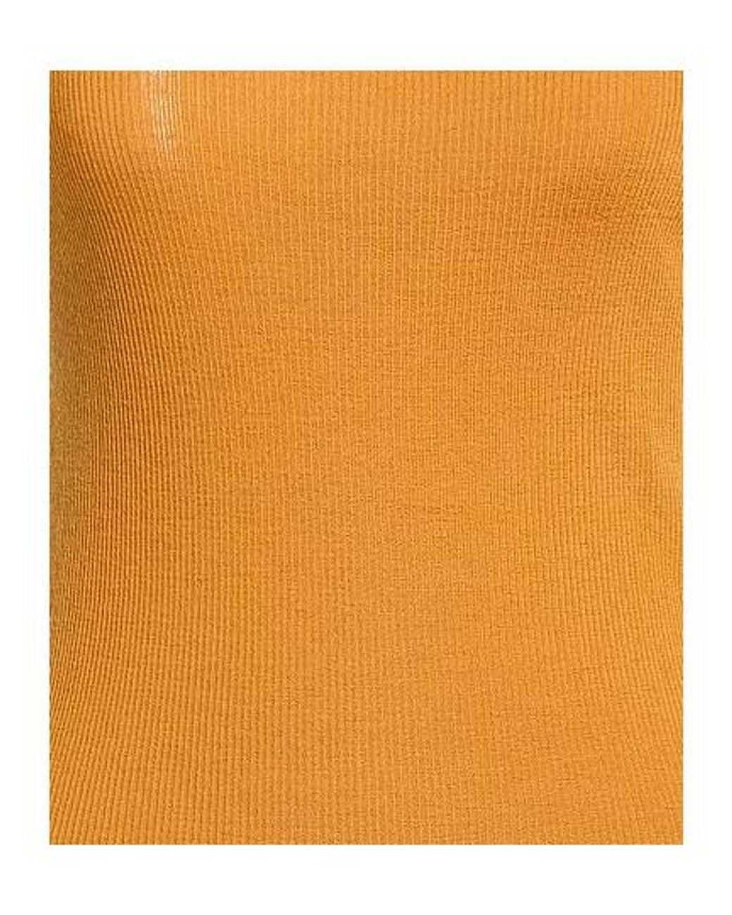 Max Mara Orange Solid Wool Knit Vest