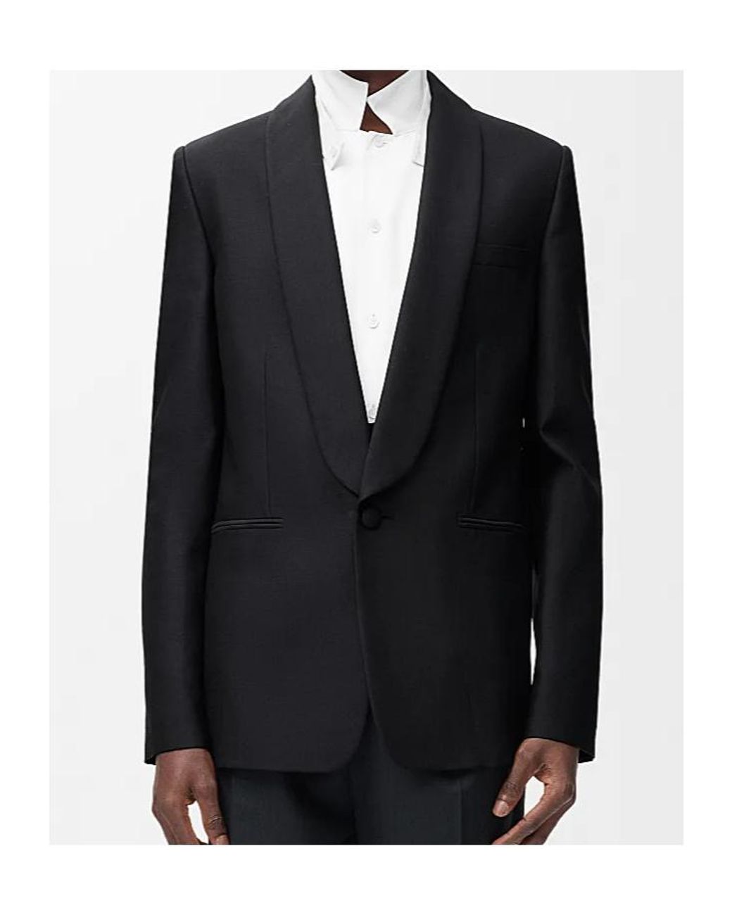 Loewe Black Single-Breasted Jacket for men