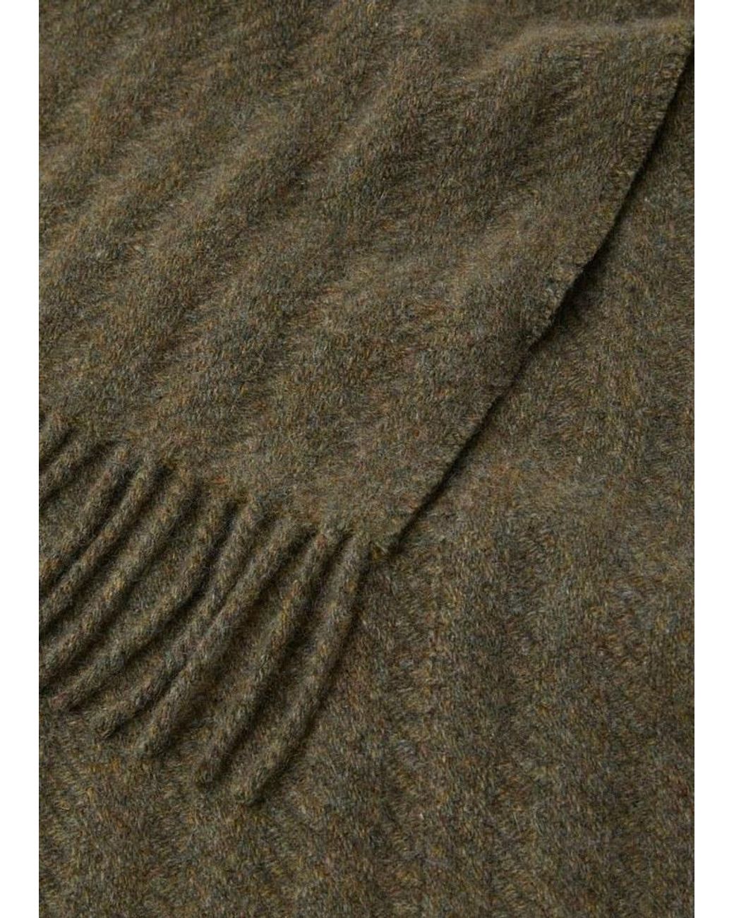 Loro Piana Green Barre Stripe Scarf for men