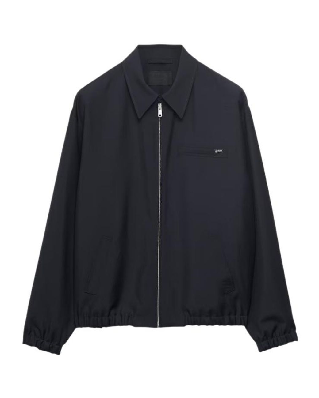 Prada Blue Zip-Up Blouson Jacket for men