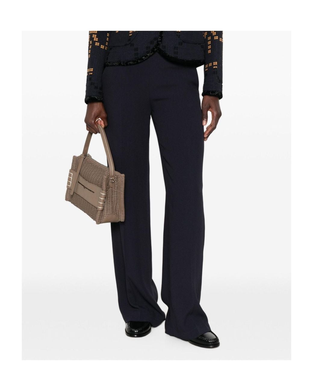 Forte_forte Blue Casual Pants With Side Pockets