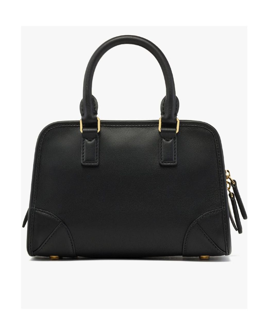 MCM Black Aren Zip-Up Mini Shoulder Bag