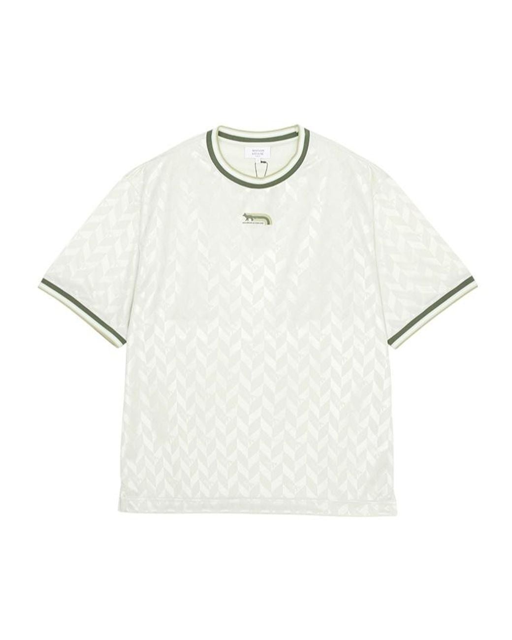 Maison Kitsuné White Short Sleeve T-Shirt for men