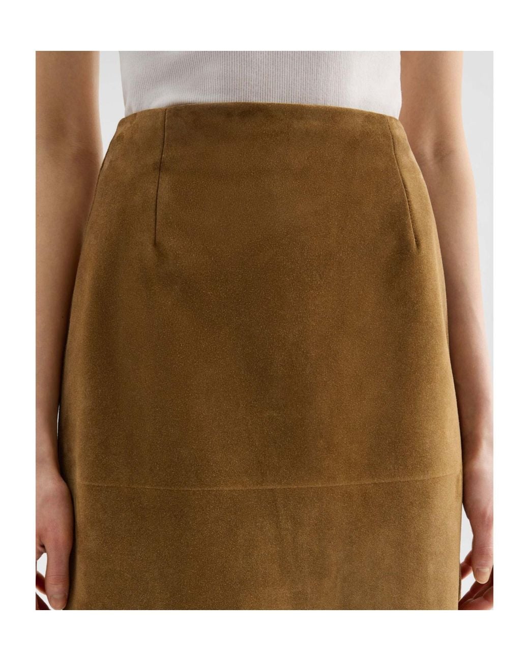 Jil Sander Natural 159 Lh Midi Skirt