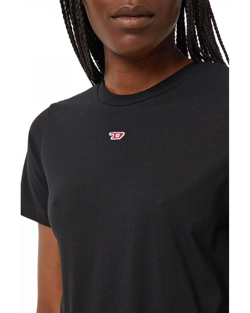 DIESEL Black T-Reg-D Cotton T-Shirt