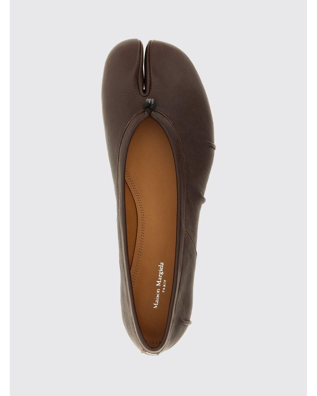 Maison Margiela Brown Tabi Ballet Flats