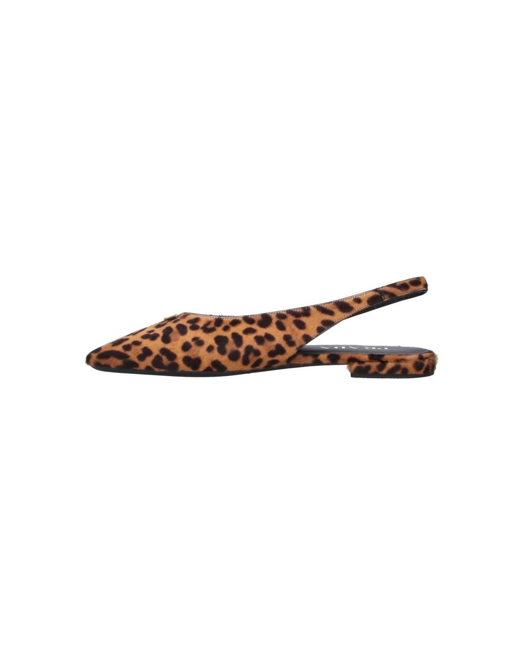 Prada Brown Printed Leather Ballerinas