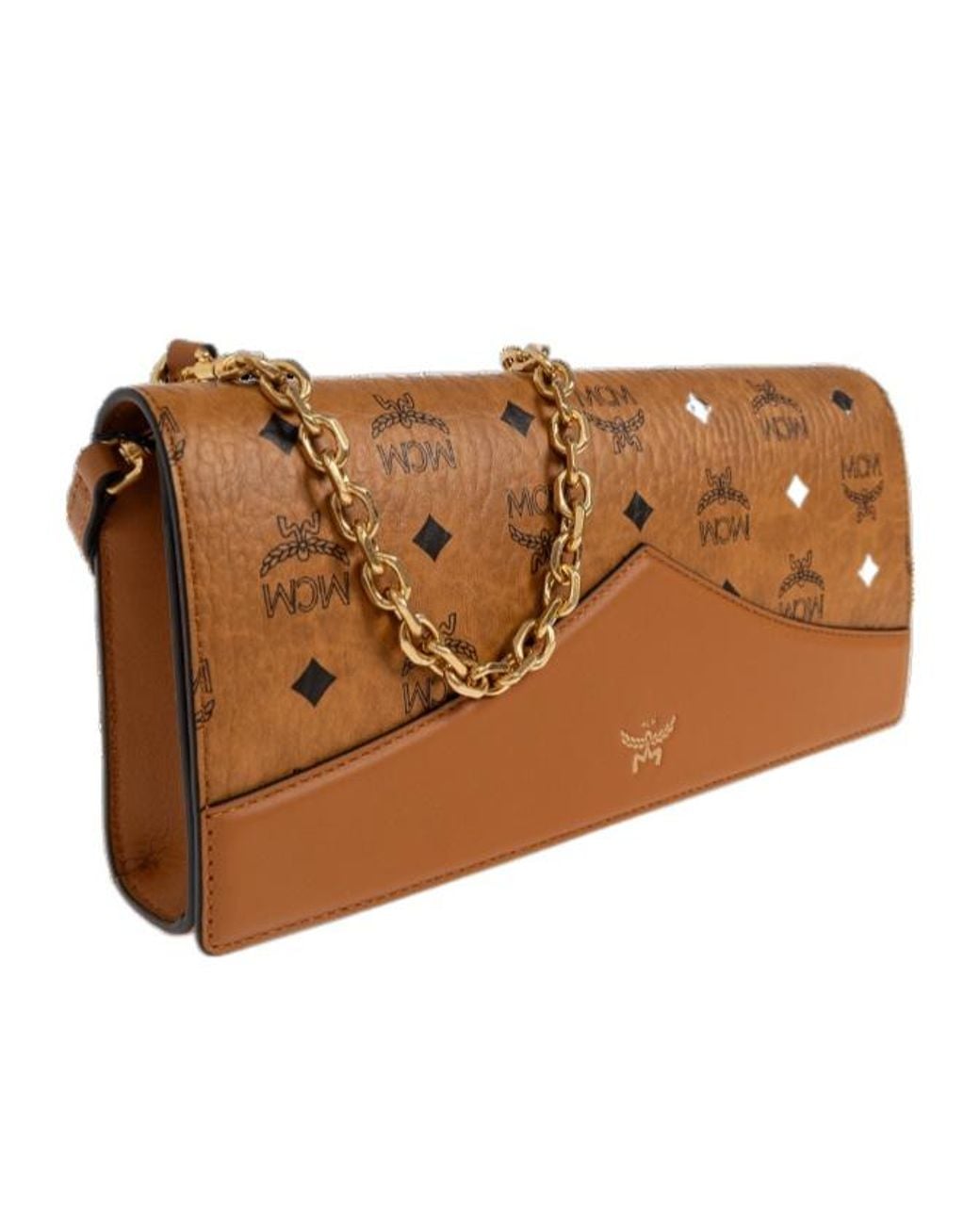 MCM Brown Diamond Shoulder Bag