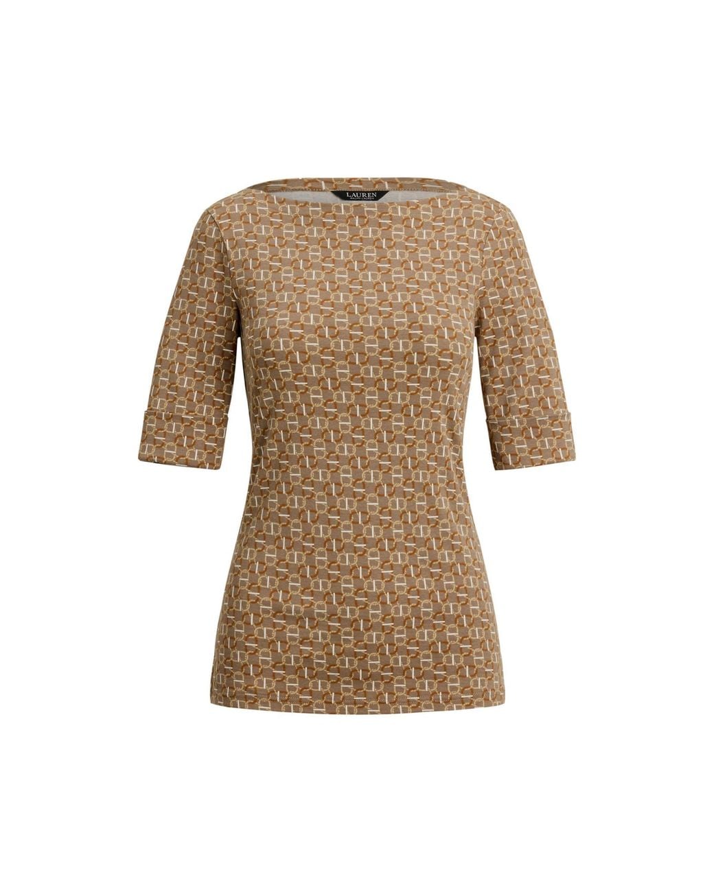 Ralph Lauren Natural Printed Short-Sleeved T-Shirt