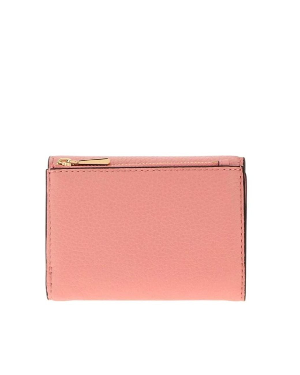 MICHAEL Michael Kors Pink Grained-Leather Trifold Wallet