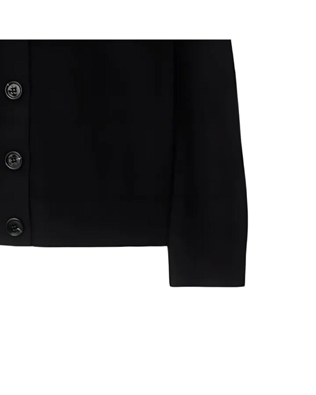 Burberry Black Wool Cardigan
