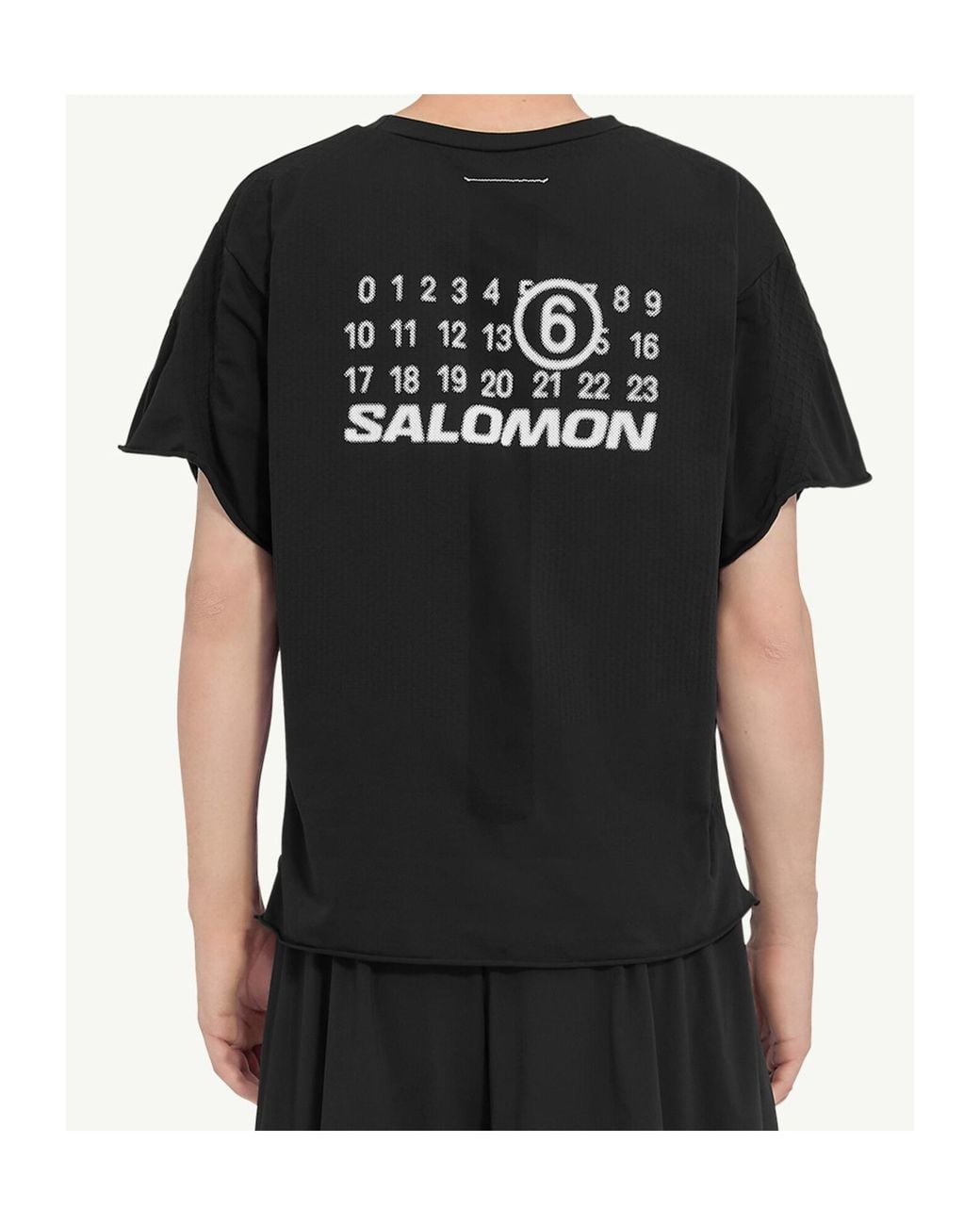 MM6 by Maison Margiela Black X Salomon Seamless T-Shirt for men