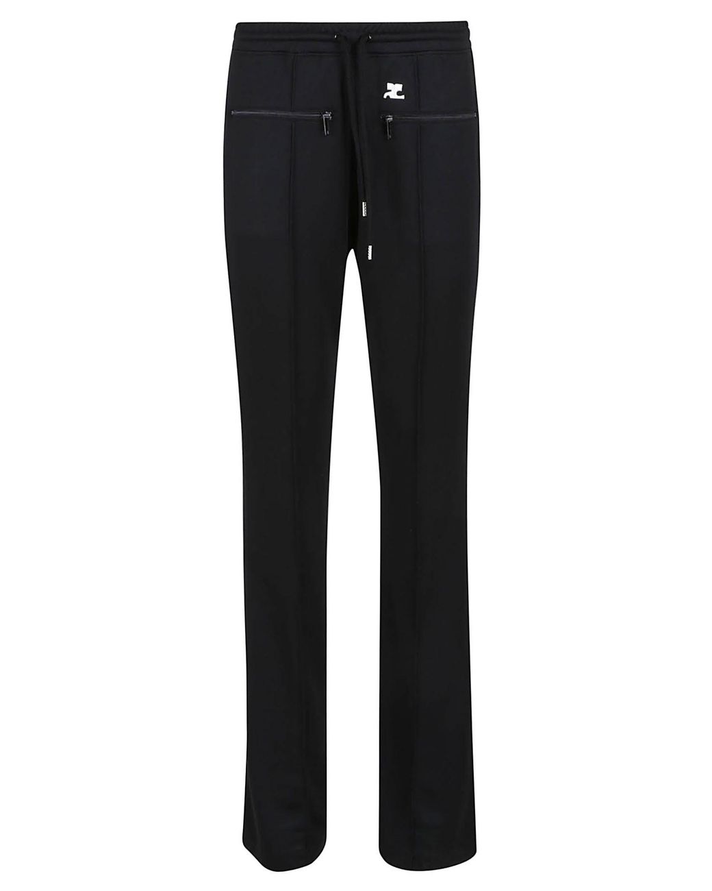 Courreges Black Courrèges Interlock Drawstring Bootcut Pants