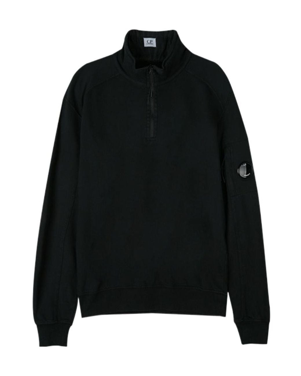 C P Company Black High-Necked Sweater for men