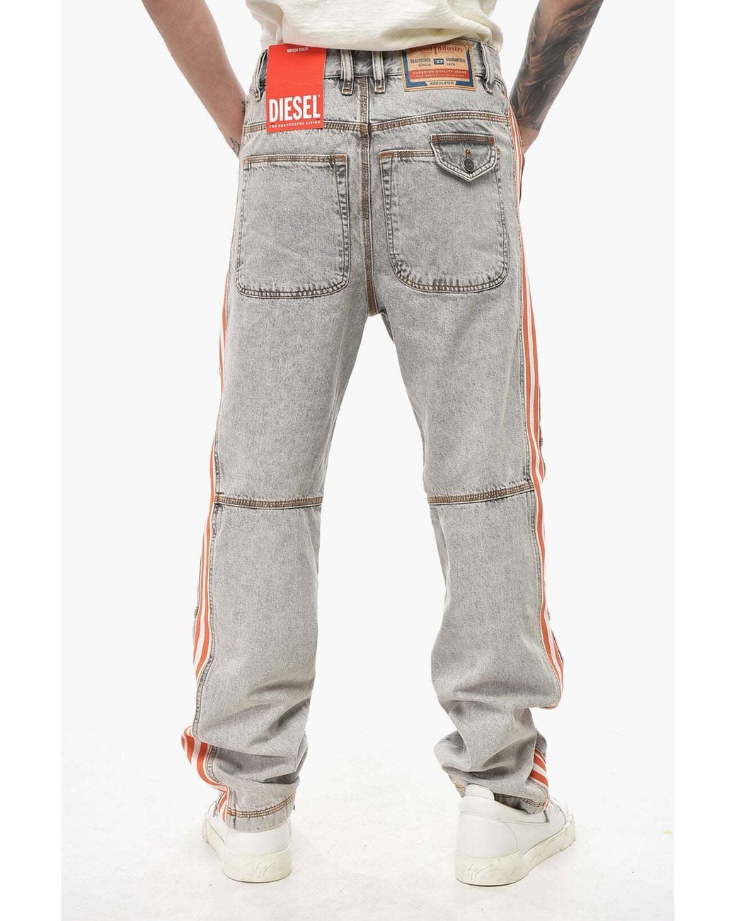 DIESEL Gray D-Arbus Regular Fit Jeans for men