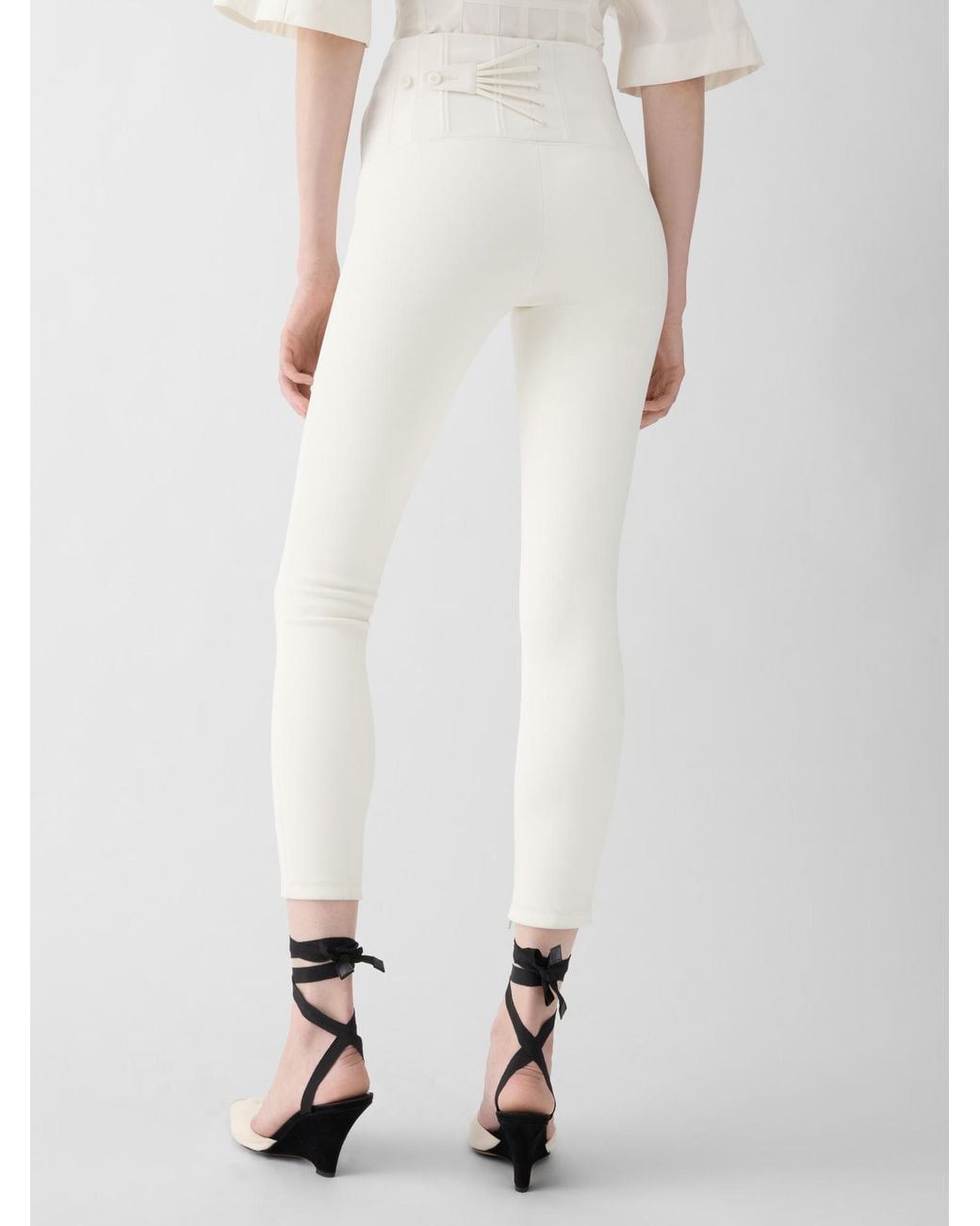 Jacquemus White The Arlésien Fitted Leg Pants